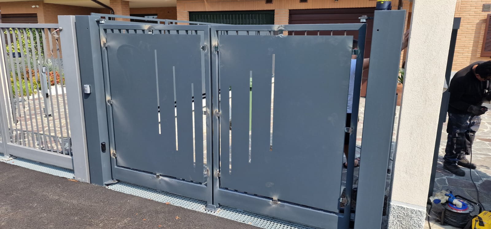 Cancello e recinzione in ferro grigio — Progetto 03, foto 3, Gamma Metallica